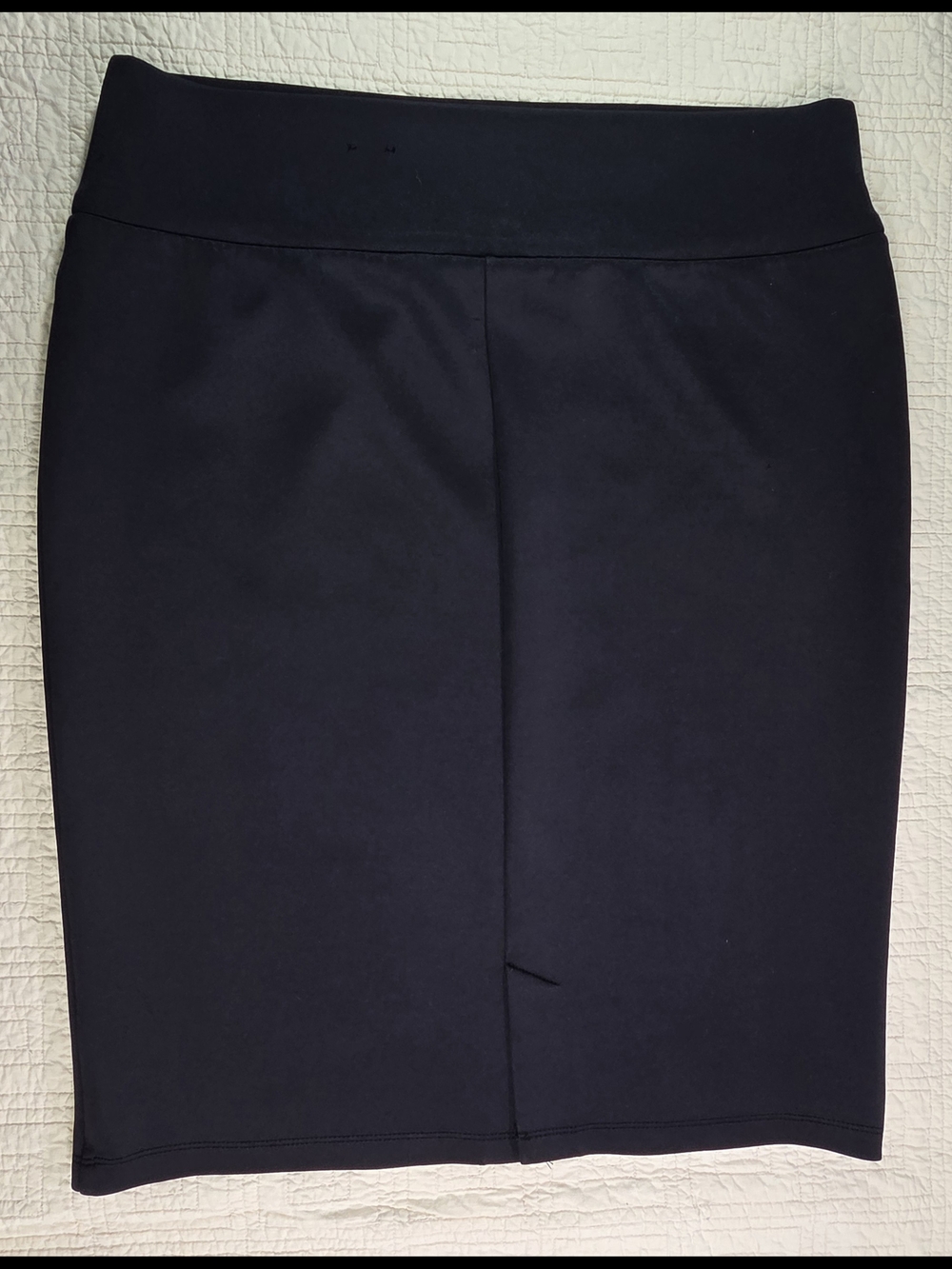 INC International Concepts Solid Scuba Knit Pencil Skirt Black Size Xl - Picture 2 of 11